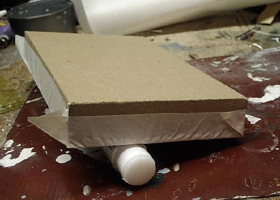 Christmas putz house base reconstruction