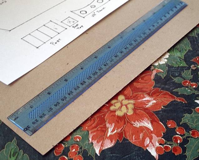 Christmas putz house fence reconstruction