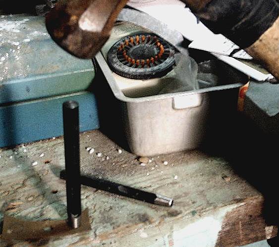 Christmas putz house fence reconstruction