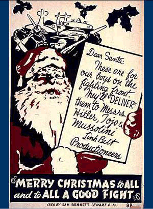 World War II Christmas poster