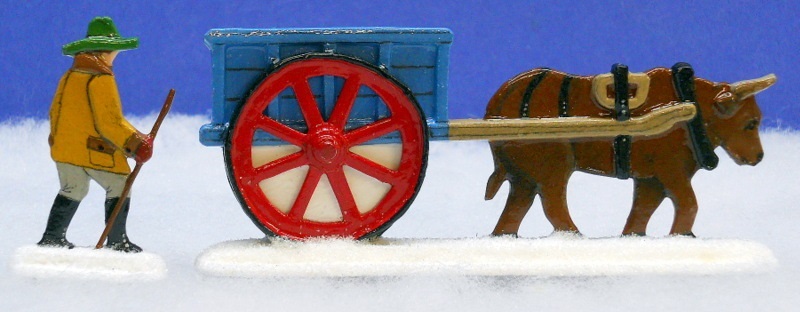 driver is 1 5/8&quot; high including base...cart is 1 1/2&quot; high including base...ox is 1 3/8&quot; tall including base...