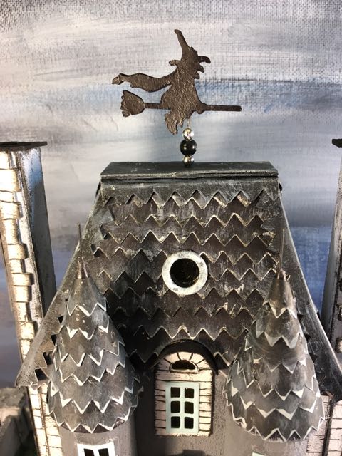 Witch weather vane close-up