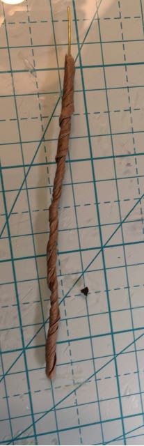 Tree branch with twists brown paper