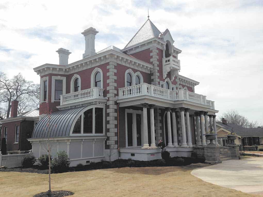 Oblique view of the Wilkins house with better view of the conservatory.