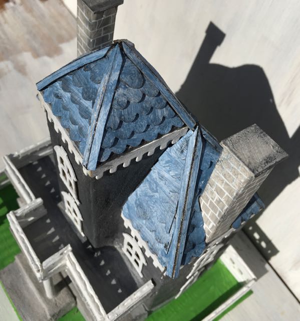 Overview of roof on Spring Mansion