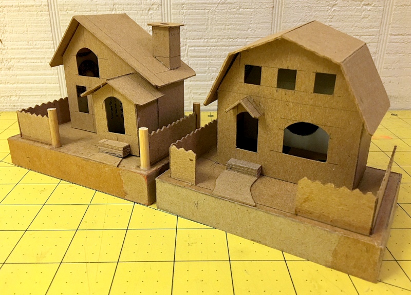remakes Pack-O-Fun size houses slant roof and barn roof.JPG