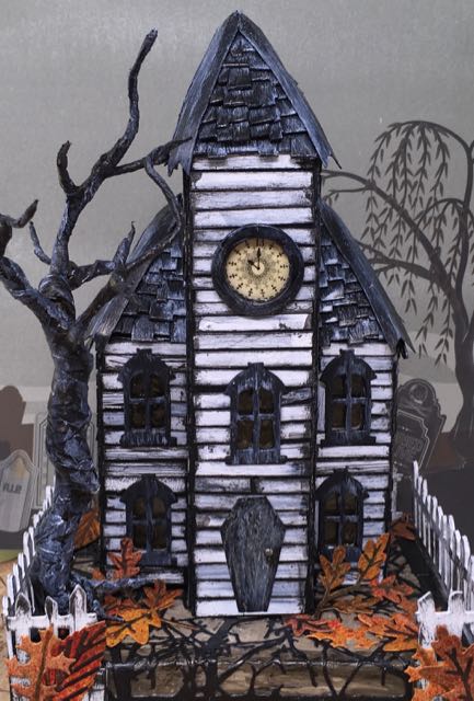 Front willow background Haunted Schoolhouse Putz house.jpg