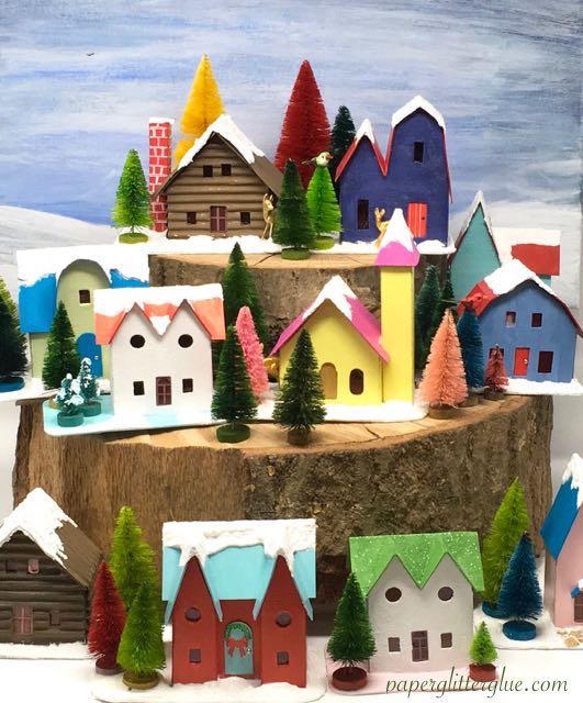 Christmas Putz House Village paperglitterglue.jpg