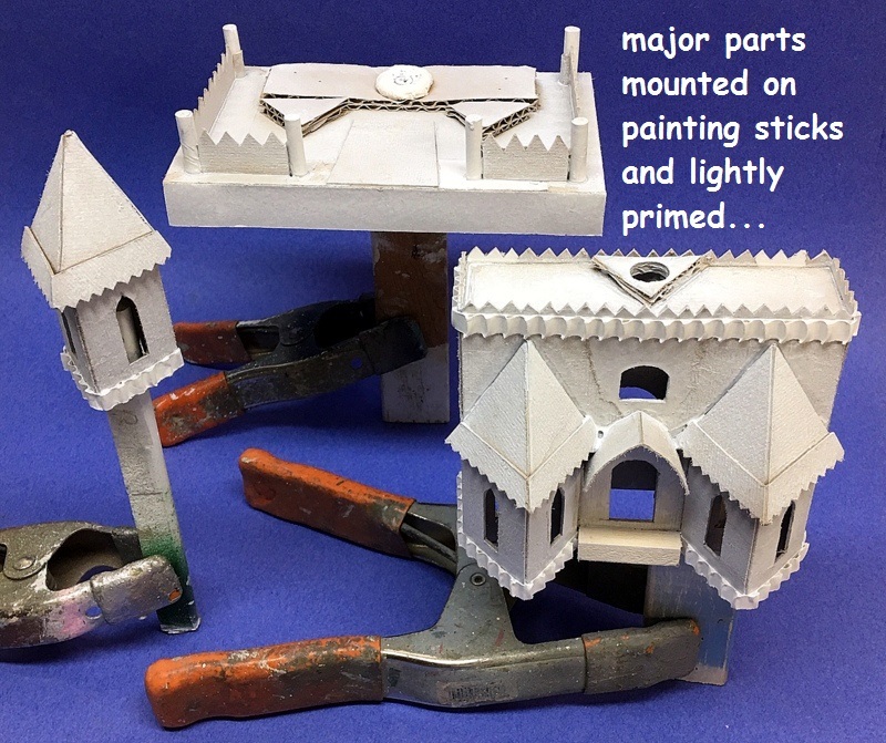 tri tower castle little glitter house version work in progress.JPG