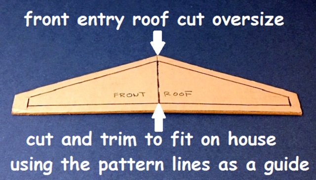 twin chimney cottage front roof cut oversize not trimmed for final fit (2).JPG
