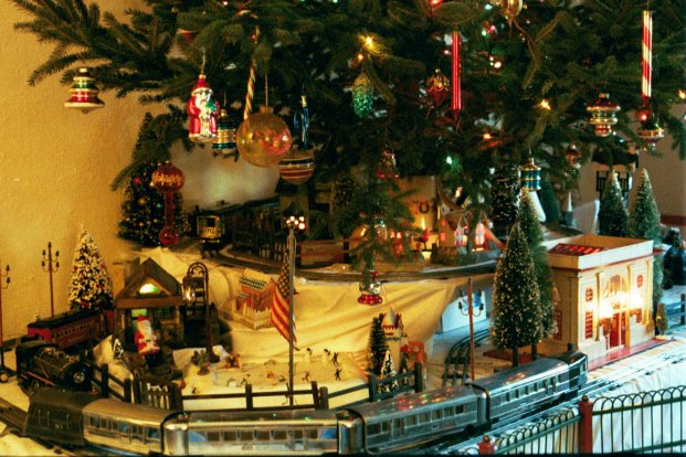 tinplate Christmas train display