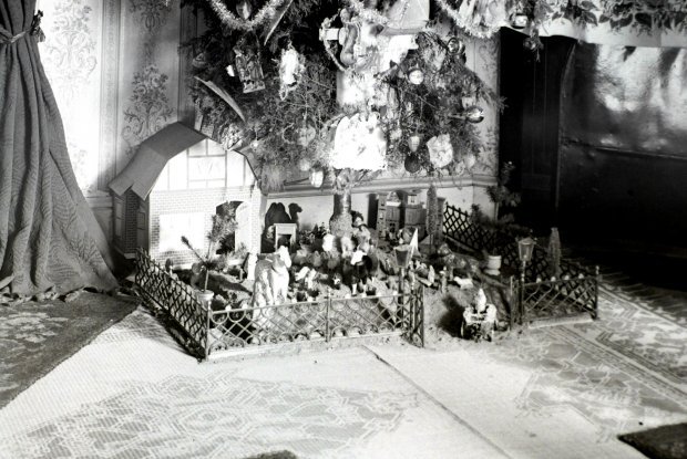 vintage Christmas display 
photo