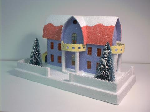 New cardboard Christmas village house for sale