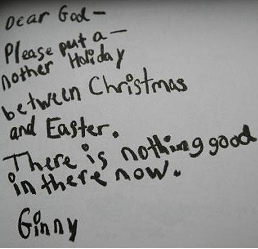Child's letter to God