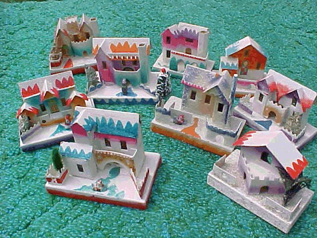 Dimestore Christmas houses 1935