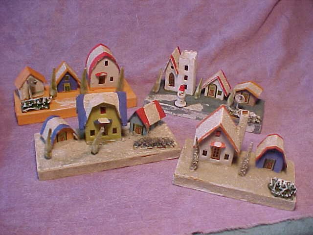 multi mini Christmas putz houses