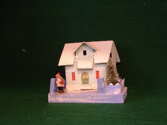Antique Collectible Christmas Village Putz House