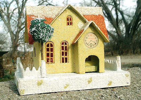 Vintage Christmas village putz house